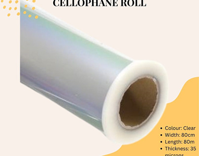 Floralcraft® 80cm x 80m Professional Cellophane Roll