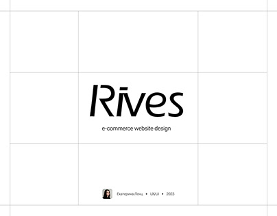 e-commerce Rives website design