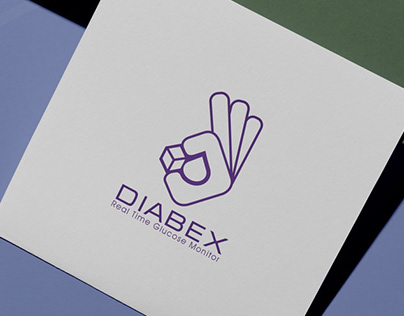 DIABEX Real Time Glucose Monitor Logo Design