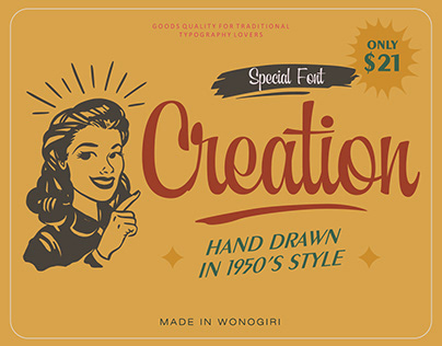 Project thumbnail - Creation Retro Font Style