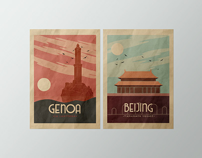 Poster Genova e Pechino