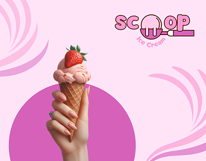 SCOOP Ice Cream Brand Design