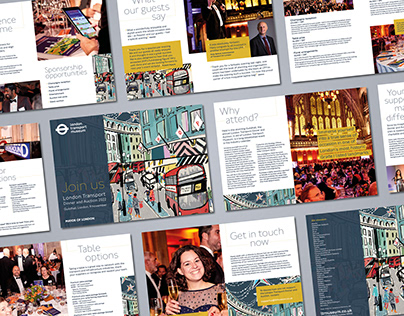 Dinner & Auction sales pack for London Transport Museum