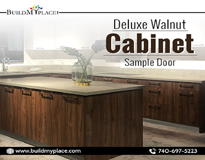 Deluxe Walnut - Cabinet Door Sample