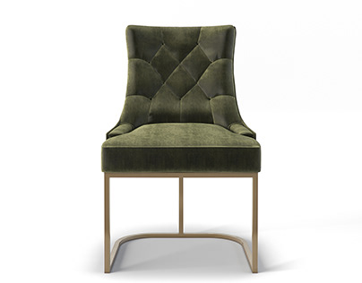 Dining Chair - Aged Green (Sonder Living Furniture)