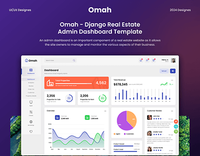 Omah - Django Real Estate Admin Dashboard Template