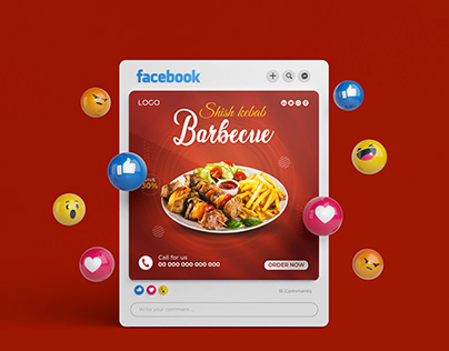 Food social media template Design For Your Business