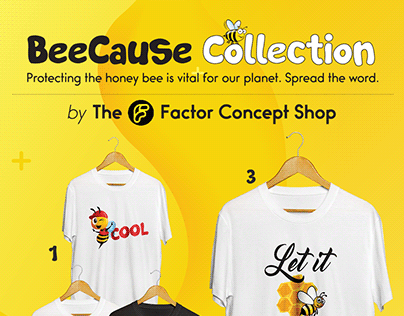 20x Tshirts Graphics for BeeCause Collection
