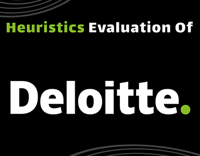 Heuristics Evaluation Of Deloitte