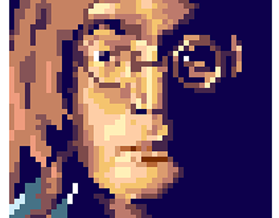 Pixel Portrait - john Lennon