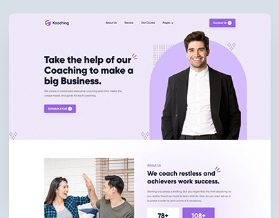 Business Coaching & Consultant Landing Page