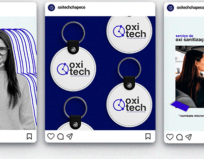 Oxitech | Oxi Sanitização - Identidade visual