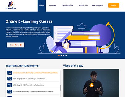 E-Learning Website