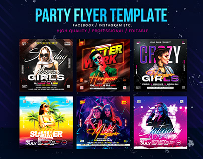 Event DJ Night party flyer Template