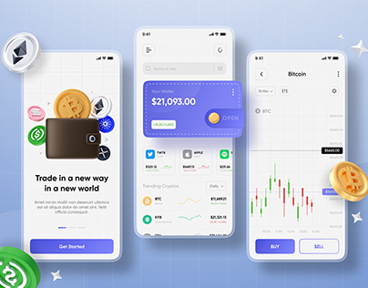 Crypto Trading Mobile App Design