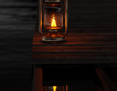 Kerosene lamp 3d