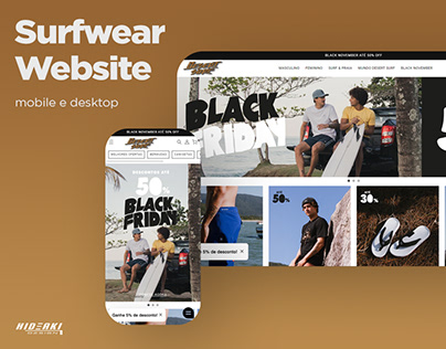 Surfwear Web UI Design