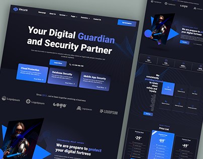 Digital Security Service Agency Web Design | UI/UX