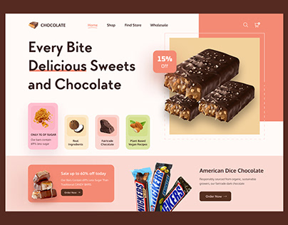 Sweet Chocolate Web Header concept 🍫