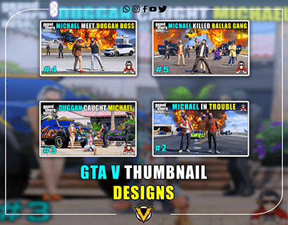 GTA V THUMBNAIL DESIGNS | GTA 5 EPISODE THUMABNIAL