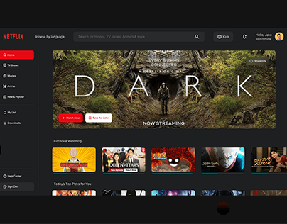 Netflix Redesign Concept