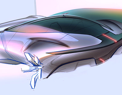 Car design sketches #12