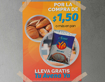 Afiches Vitaleche + Avena 200 ml.