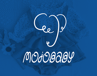 MoJoBaby Online Baby Clothing Store Logo Design