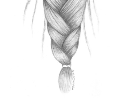 BRAID IV - pencil illustration