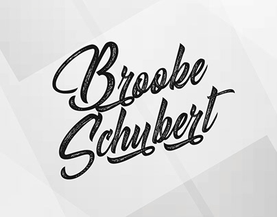 "Brooke Schubert" Signature Logo Design