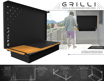 Grilli - Parrilla para espacios reducidos