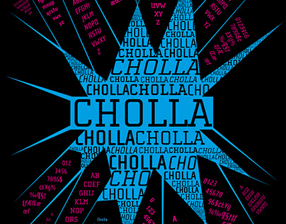 Poster for Cholla font