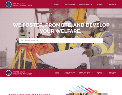 Responsive Web Redesign - Department of Labor