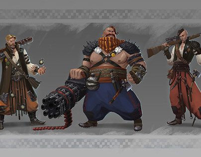 Concept of the characters. Cossacks .