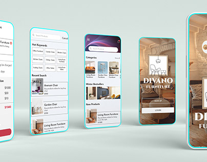 Divano Furniture UI/UX Mobile App