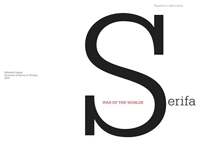 War of the Worlds - Serifa Typography