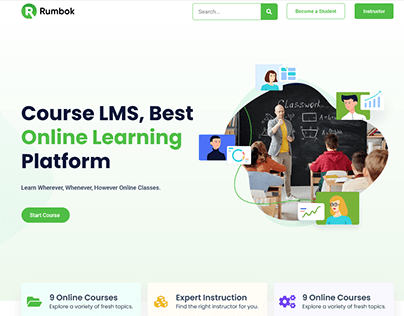 Tutor LMS Online Learning Platform Website Design
