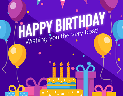Happy Birthday | Animated GIF & Email Push Notification