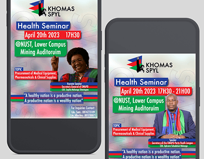 Health Seminar Panel Discussion Designs for SWAPO PARTY