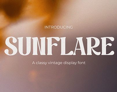 Sunflare – Groovy Vintage Font