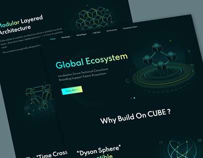 Global Ecosystem landing page design