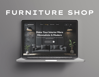 Furniture Shop Website Design | UI Design