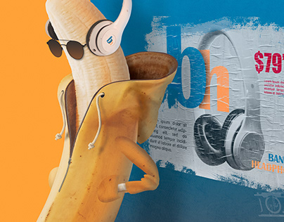 Bananas Headphones - Fotografía Comercial