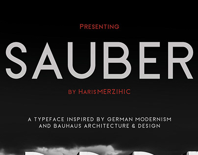 Free Sauber Sans Serif Font Family
