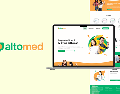 Altomed (IV Drips Home Service) Landing Page