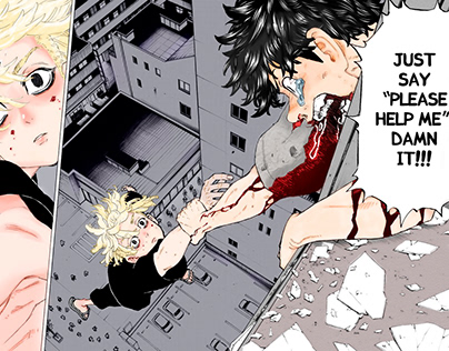 Tokyo Revengers #204 colored panel