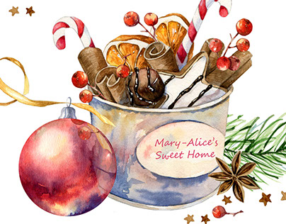 for confectionery "Mary-Alice's Sweet Home"