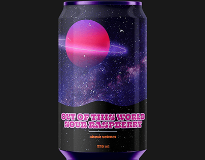 Out of this world Sour Raspberry mockup