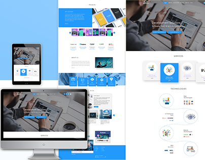 IT Company Website Design - Mockup