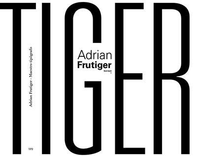 Adrian Frutiger - Maestro Tipógrafo